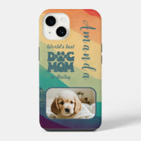 Maman Chien Rétro Groovy Photo Personnalisée