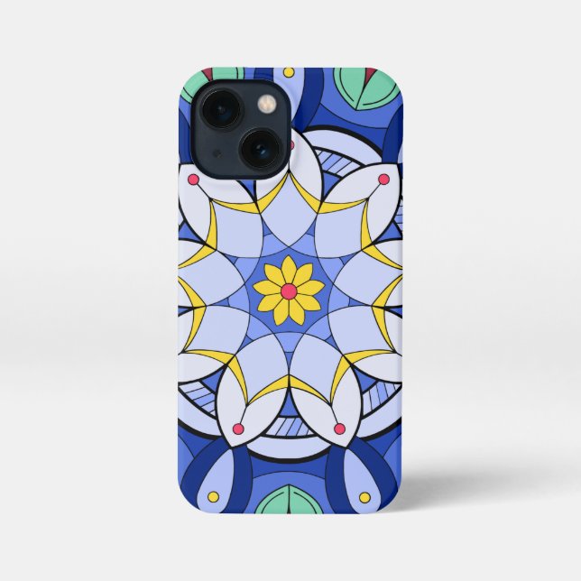 Coque iPhone Mandala Motif 01 (Verso)