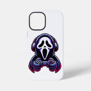 Coque iPhone 12 Mini Manette fantôme de joueur d'Halloween Spooky Gamin