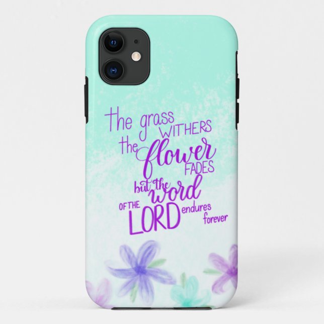 coque iphone manuscrit de la Bible Verse, Écriture (Dos)