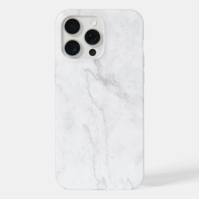 Coque iPhone Marbre Blanc (Verso)