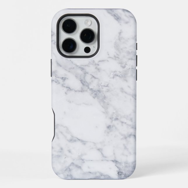 Coque iPhone Marbre blanc (Verso)