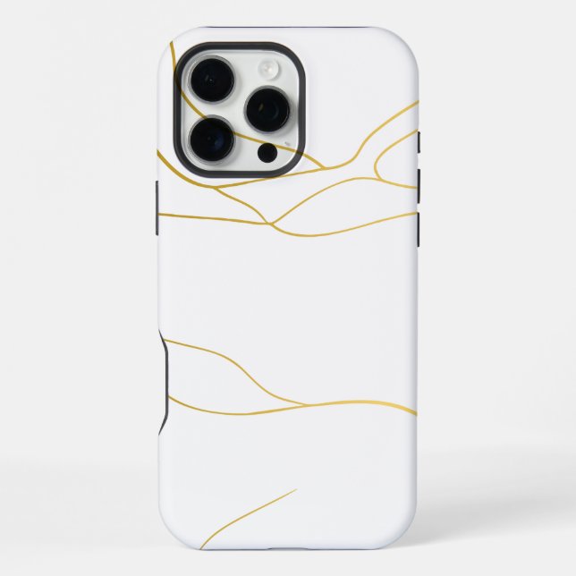 Coque iPhone Marbre Blanc  (Verso)