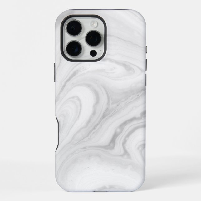 Coque iPhone Marbre blanc (Verso)