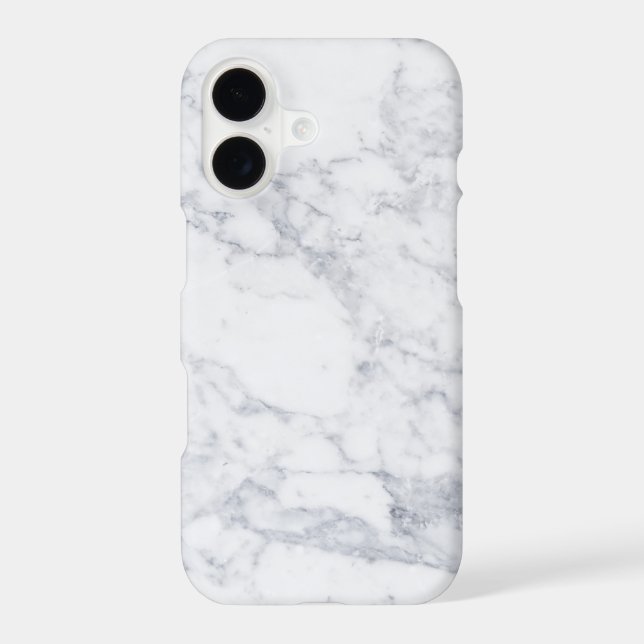 Coque iPhone Marbre blanc (Verso)