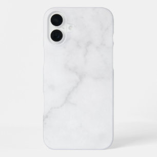 Coque iPhone 16 Plus Marbre Blanc Élégant
