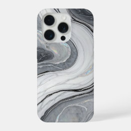 Marbre Blanc Gris Tourbillon Holographique Luxe