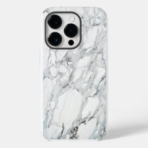 Coque Pour iPhone 14 Pro Marbre Blanc Noir Gris Carrara