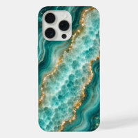 Marbre de luxe en agate turquoise avec veines d'or