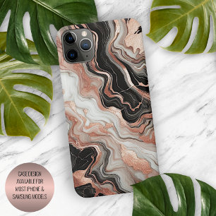 Marbre noir gris rose or blanc motif d'art