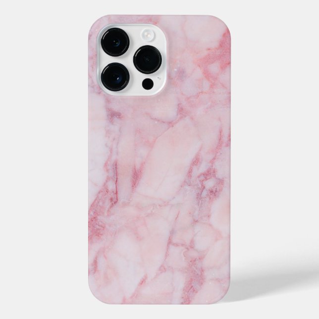 Coque iPhone Marbre rose (Verso)
