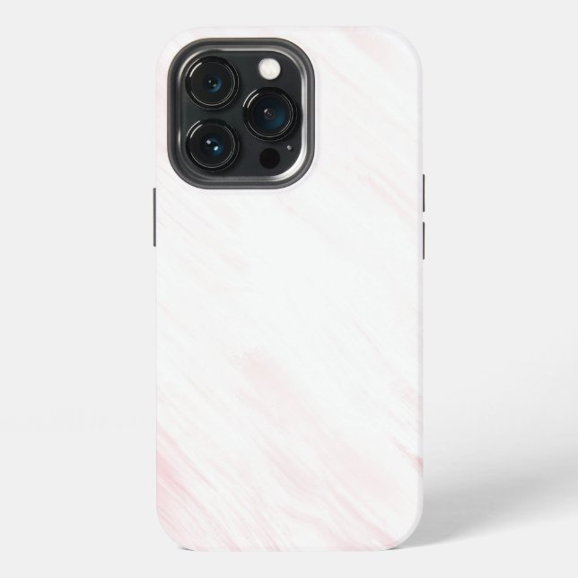 Coque iPhone Marbre Texturé Rose Élégant (Dos)