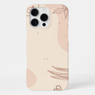 Coque iPhone 16 Pro Max Marron Linktree Floral Coloré |