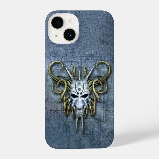 Coque iPhone Masque de guerre Alien (Verso)