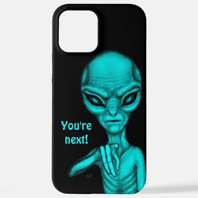 Coque iPhone Mauvais Alien, Tu es le prochain ! (Verso)