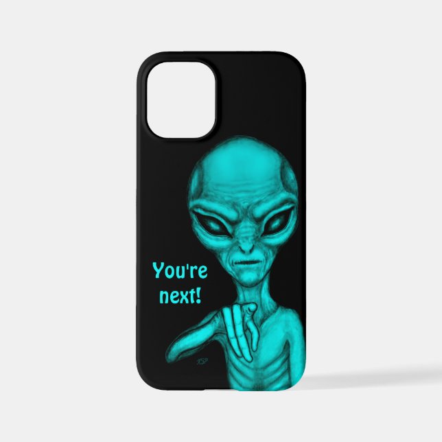 Coque iPhone Mauvais Alien, Tu es le prochain ! (Verso)