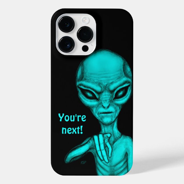 Coque iPhone Mauvais Alien, Tu es le prochain ! (Verso)