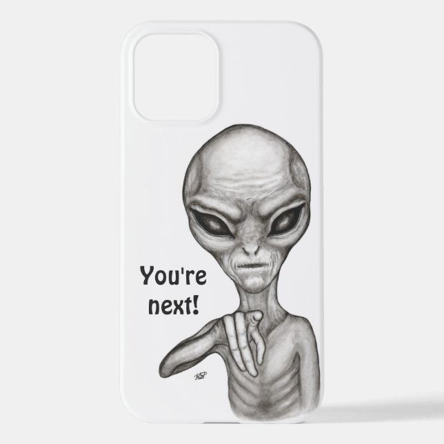 Coque iPhone Mauvais Alien, Tu es le prochain ! (Verso)