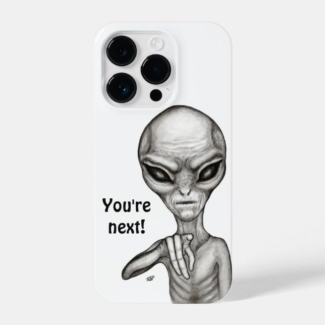 Coque iPhone Mauvais Alien, Tu es le prochain ! (Verso)