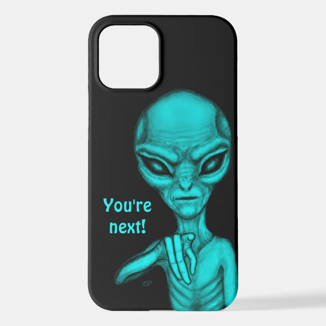 Coque iPhone Mauvais Alien, Tu es le prochain ! (Verso)