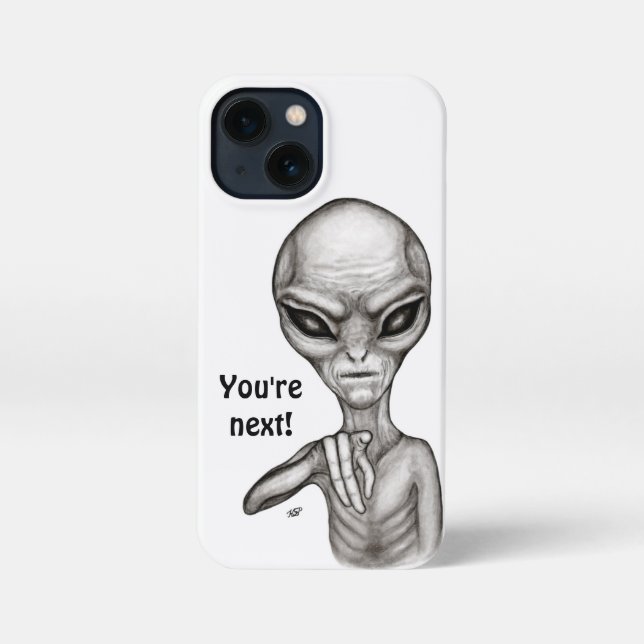 Coque iPhone Mauvais Alien, Tu es le prochain ! (Verso)