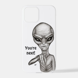 Coque iPhone 12 Pro Mauvais Alien, Tu es le prochain !