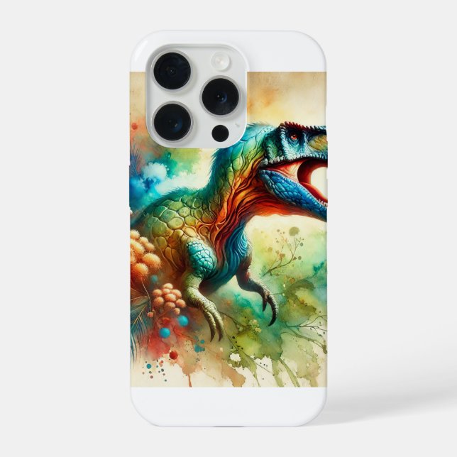 Coque iPhone Maxakalisaurus in Watercolor 050824AREF106 - Water (Verso)