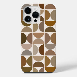 Coque Pour Pour iPhone 14 Pro Max MCM Semi-cycles Browns+Cream Big Motif
