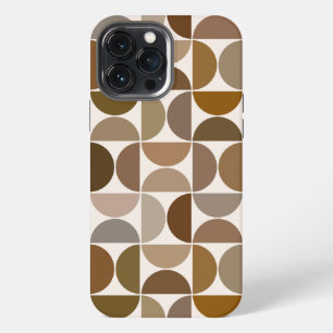 Etui iPhone 13 Pro Max MCM Semi-cycles Browns+Cream Big Motif