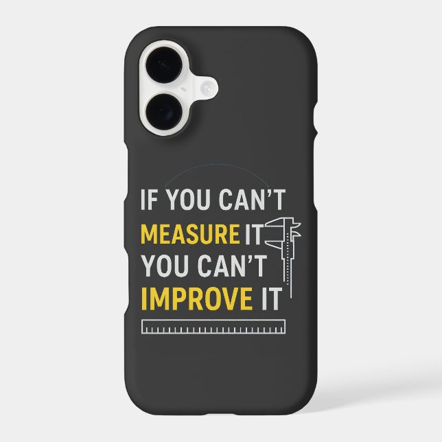Coque iPhone Measure It Improve It - Lean Six Sigma Motivation (Verso)