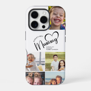 Coque iPhone 16 Pro Meilleur cadeau de maman du monde moderne Collage