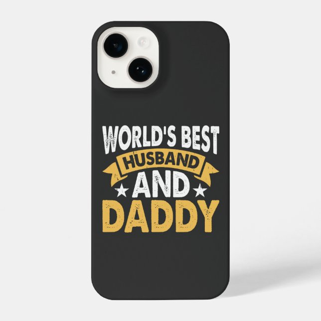 Coque iPhone meilleur mari et papa du monde (Verso)