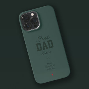 Etui iPhone 13 Pro Max Meilleur papa Jamais Chasseur Vert