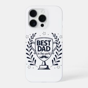 Coque iPhone 16 Pro Meilleur Trophée Papa - Cadeau de fête du Père