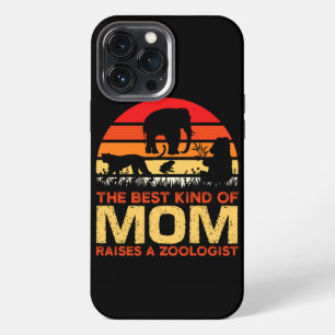 Etui iPhone 13 Pro Max Meilleur Type de Maman Élève un Zoologue, Maman Zo