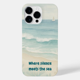 Coque Pour Pour iPhone 14 Pro Max Mer et Mer — Peint D'Inspiration Océanique