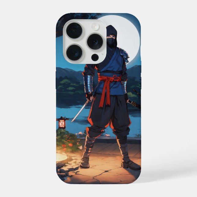 Coque iPhone Midnight Shinobi : Assassin Ninja Moonlight iPhone (Verso)