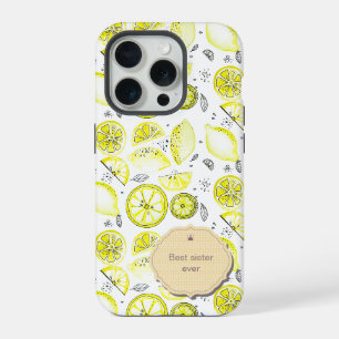Mignonne Citron Frais Citrus Doodle Jaune Meilleur