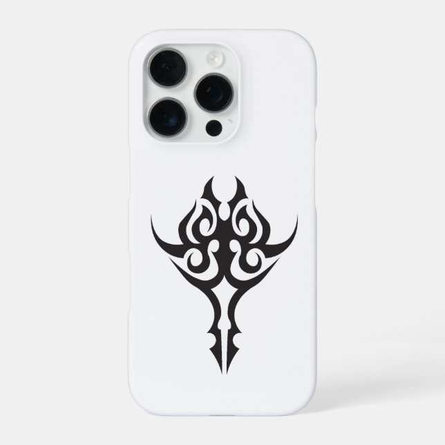 Coque iPhone Minimal Black Ink Tattoo Style Artwork (Verso)