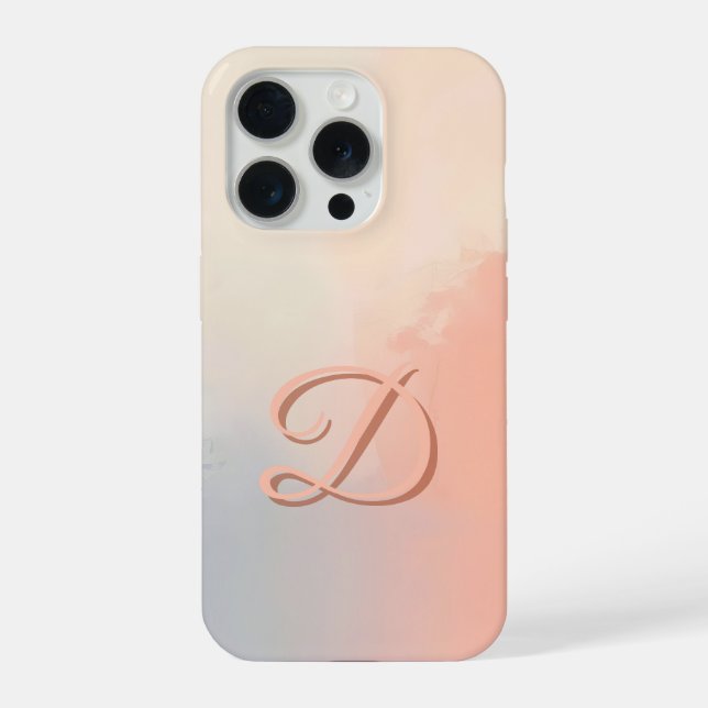 Coque iPhone Minimal Letter D Phone Case – Aesthetic Monogram D (Verso)
