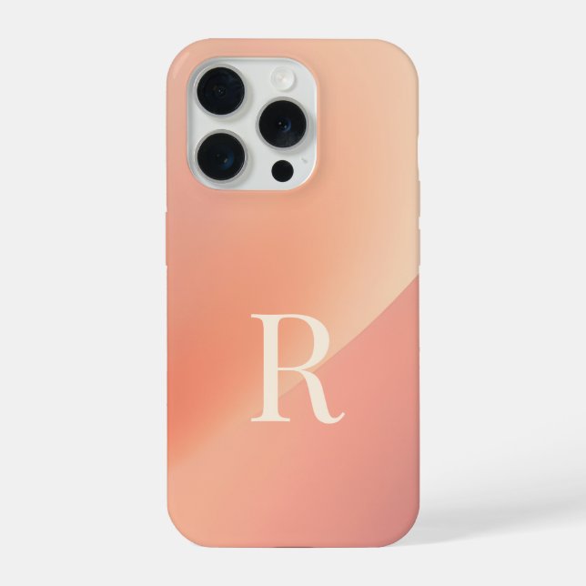 Coque iPhone Minimal Monogram R Phone Case – Aesthetic Letter R (Verso)