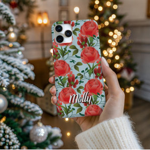 Coque iPhone 16 Pro Miss Molly - Rose Traînante Étui de Téléphone Arti