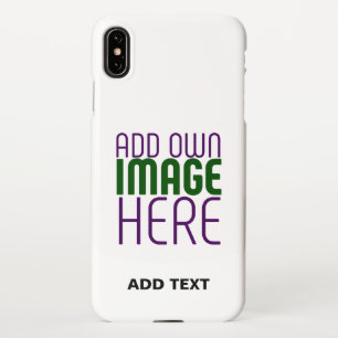COQUE iPhone XS MAX MODÈLE DE TEXTE D'IMAGE BLANCHE SIMPLE MODERNE