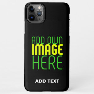 COQUE iPhone 11Pro MAX MODÈLE DE TEXTE D'IMAGE NOIRE SIMPLE ET MODERNE