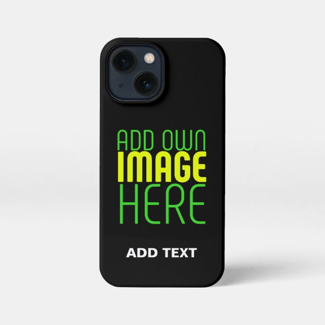 COQUE iPhone MODÈLE DE TEXTE D'IMAGE NOIRE SIMPLE ET MODERNE (Verso)