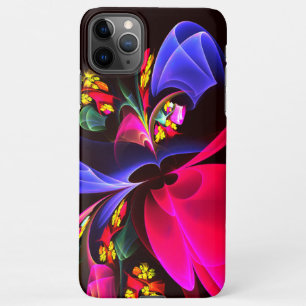 Coque iPhone 11Pro Max Moderne coloré Floral Abstrait Art Motif #06