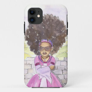 Coque iphone moderne d'Afro de Rapunzel