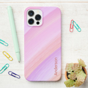 Coque iPhone 12 Pro Max Moderne Élégant Monogramme Ligne Rétro