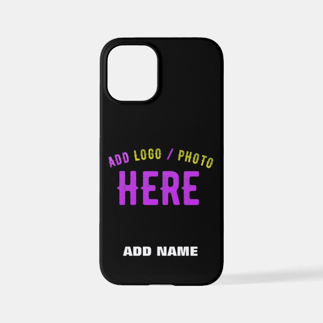 COQUE iPhone MODERNE ET MODERNE PERSONNALISABLE NOIR VÉRIFIÉ (Verso)