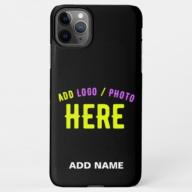COQUE iPhone MODERNE ET MODERNE PERSONNALISABLE NOIR VÉRIFIÉ (Dos)